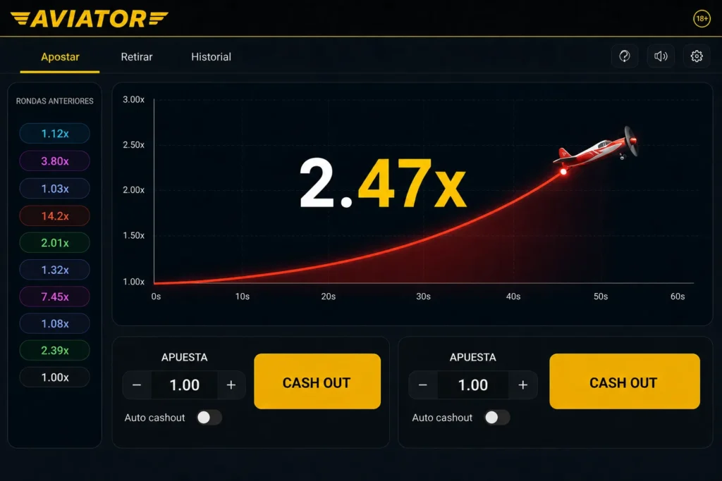 Juego crash Aviator en Pin-Up Casino