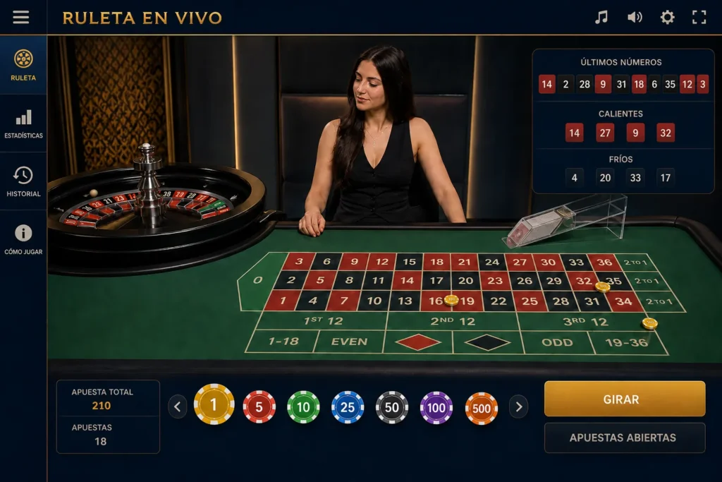 Casino en vivo de Pin-Up Ecuador con crupier